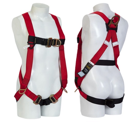 Arnes Marca: Steelpro Ref: Multiproposito 4 argollas en X Color: Rojo