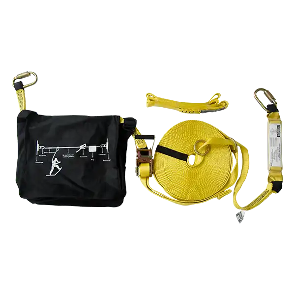 Linea de vida horizontal Marca: Steelpro - Ref: Cinta 20 MTS con trinquete